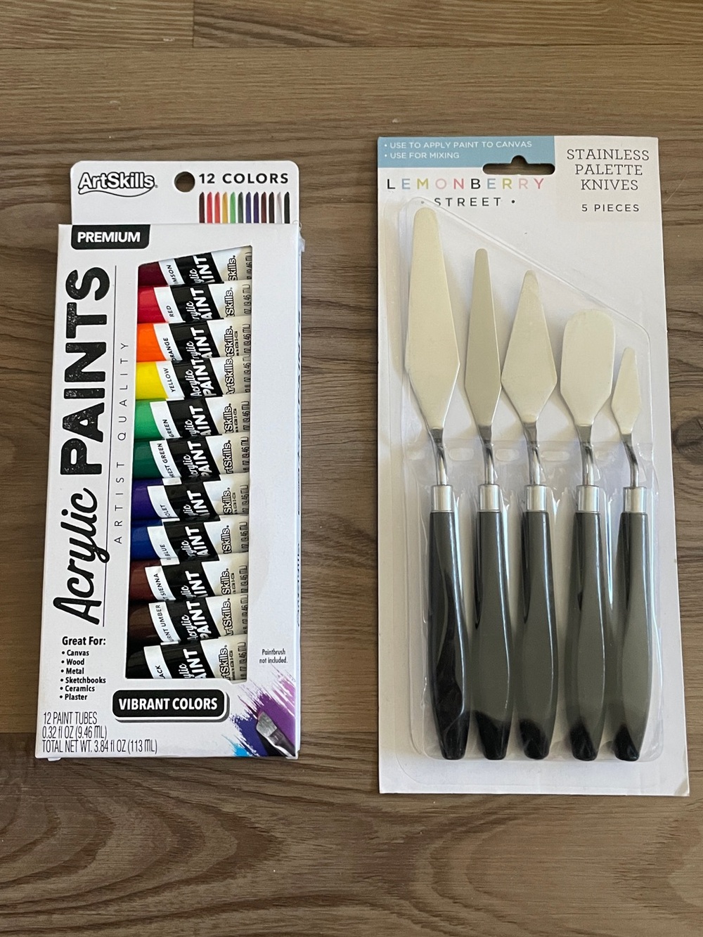 New| Acrylic Paint & Palette Knife Set